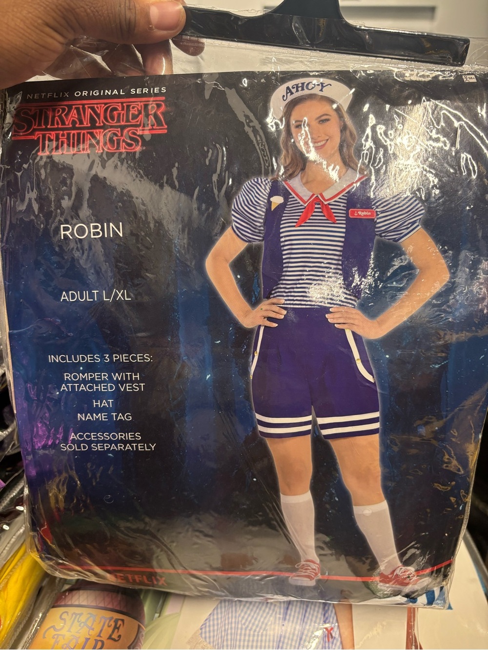 Women's L/XL Stranger Things Robin Scoops Ahoy Sailor-Style Unifor